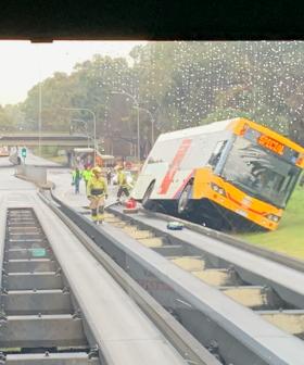 A Bus Has Derailed On The O-Bahn
